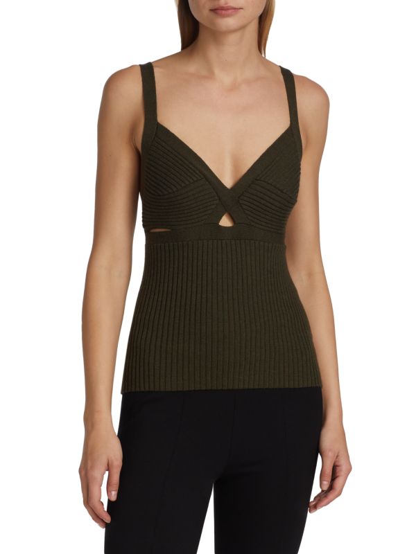 TWP Cut Out Cashmere Tank